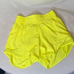 Lululemon Athletica Neon Yellow Athletic Shorts
